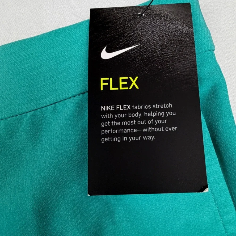 NWT Nike Flex Golf Shorts Mens 38 Teal Green Standard Fit Performance